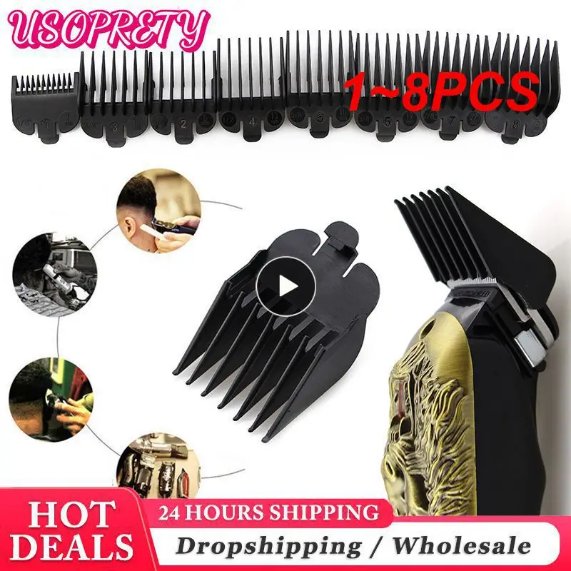 1~8PCS NewBlack Limit Comb For Universal Hair Clipper Guide Attachment Men Barber Shaver Replacement Accessories
1~8PCS NewBlack Limit Comb For Universal Hair Clipper Guide Attachment Men Barber Shaver Replacement Accessories