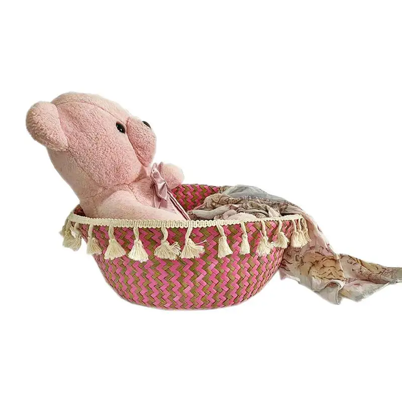 Складная корзина для пикника в стиле бохо, с ручками
Складная корзина для пикника в стиле бохо, с ручками