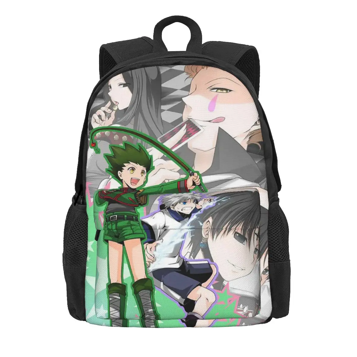 Hunter X Hunter Anime Women Backpack 3D Student School Bag Gon freecss Laptop Mochila Teenage Waterproof Polyester Shoulder Bag 
Hunter X Hunter Anime Women Backpack 3D Student School Bag Gon freecss Laptop Mochila Teenage Waterproof Polyester Shoulder Bag