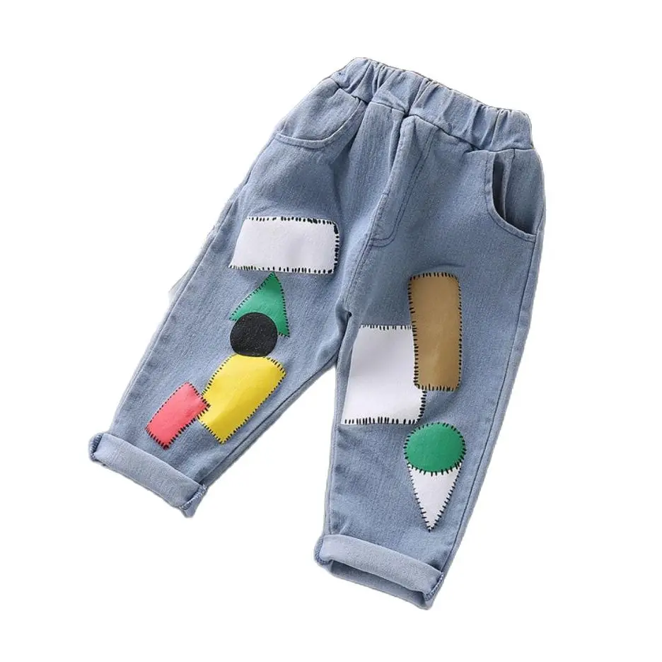 Spring Kids Color Block Cartoon Jeans Boys & Girls Fashion Solid Kids Jeans Boys Casual Denim Pants Kids High Quality 1-5 Years
Spring Kids Color Block Cartoon Jeans Boys & Girls Fashion Solid Kids Jeans Boys Casual Denim Pants Kids High Quality 1-5 Years