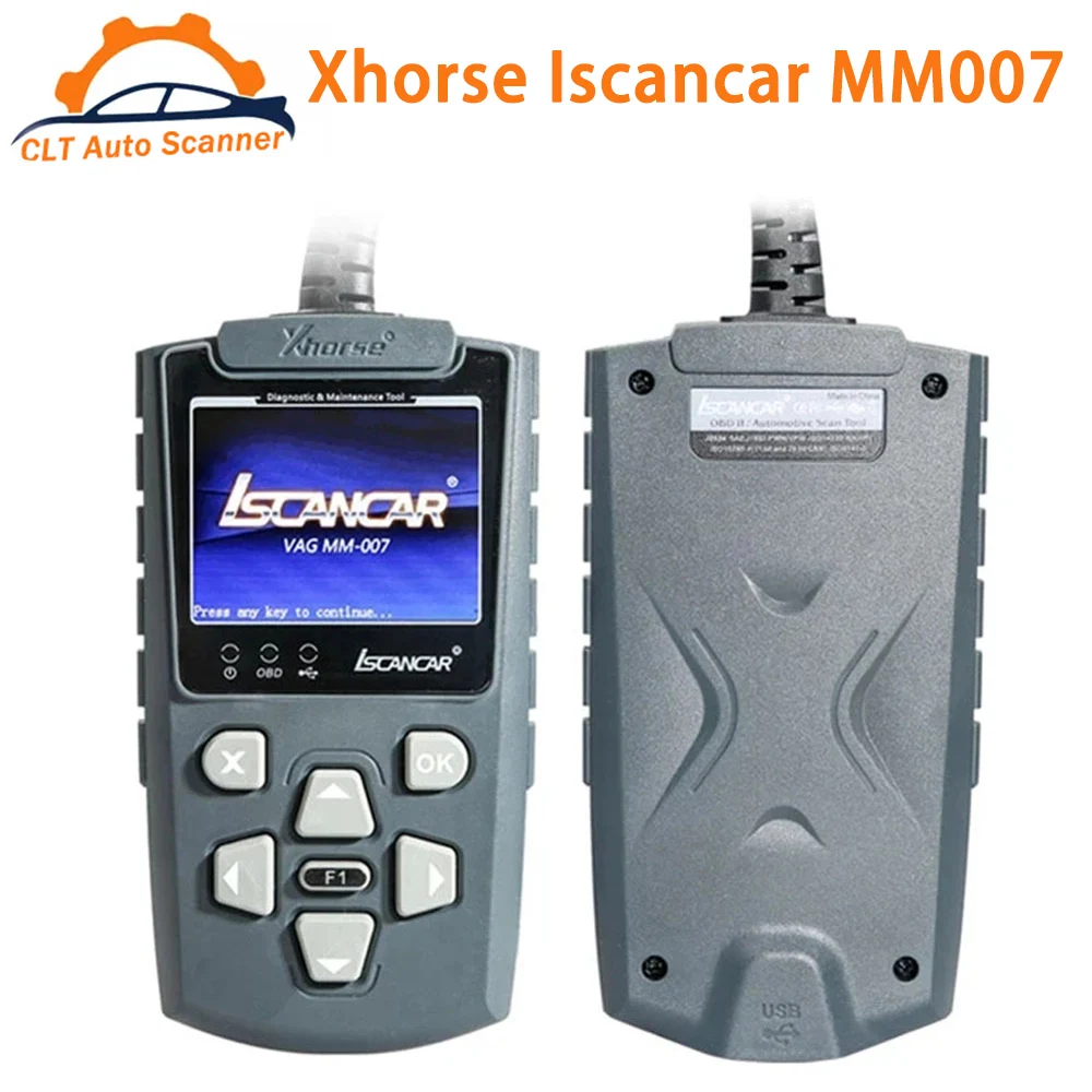 

Original Xhorse Iscancar V-AG MM007 OBD2 Car Diagnostic and Maintenance Tool Support Offline Refresh MQB Milea-ge Correction