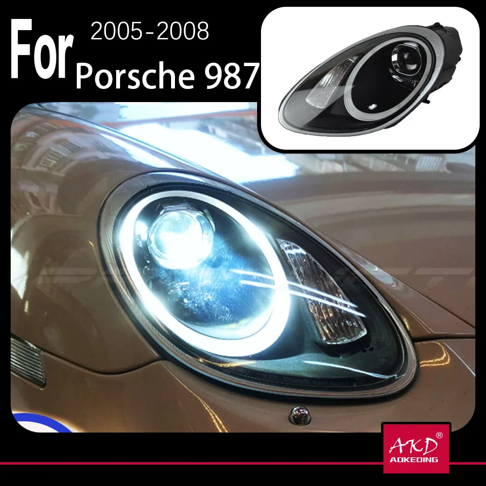 Модель автомобиля AKD для Porsche Boxster 987, светодиодный ные фары 2005-2008, фары 987 DRL, сигнал поворота, фары дальнего света, объектив проектора Angel Eye
Модель автомобиля AKD для Porsche Boxster 987, светодиодный ные фары 2005-2008, фары 987 DRL, сигнал поворота, фары дальнего света, объектив проектора Angel Eye