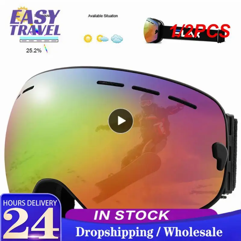 1/2 шт., очки для катания на лыжах и сноуборде
1/2 шт., очки для катания на лыжах и сноуборде