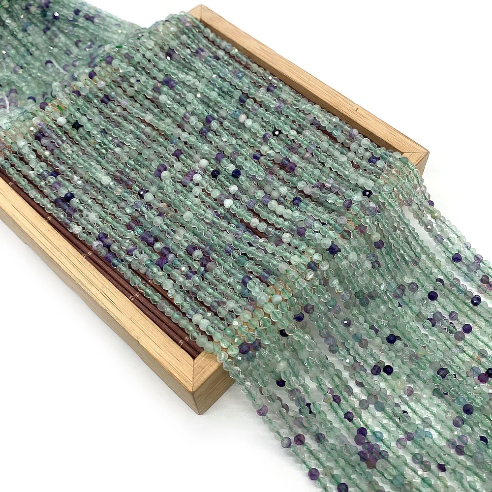 Faceted Fluorite Crystal Beads Small Natural Faceted Stone Beads for Jewelry Fashion DIY Necklace Handmade Accessories 2 3 4 Mm
Faceted Fluorite Crystal Beads Small Natural Faceted Stone Beads for Jewelry Fashion DIY Necklace Handmade Accessories 2 3 4 Mm