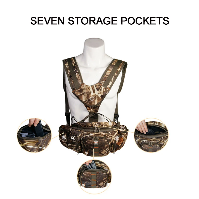 Outdoor Hunting Fishing Fleece Shoulder Waist Bag Hiking Mountaineering Hunting Bag Large Capacity 7 Storage Pockets
Outdoor Hunting Fishing Fleece Shoulder Waist Bag Hiking Mountaineering Hunting Bag Large Capacity 7 Storage Pockets