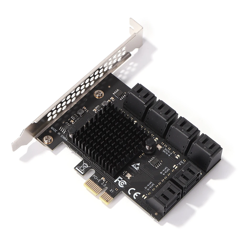 Адаптер PCIE Sata для майнинга, 20/16/12/6 портов SATA 6 ГБ на PCI Express, контроллер, плата расширения PCIe на SATA III, конвертер для ПК
Адаптер PCIE Sata для майнинга, 20/16/12/6 портов SATA 6 ГБ на PCI Express, контроллер, плата расширения PCIe на SATA III, конвертер для ПК