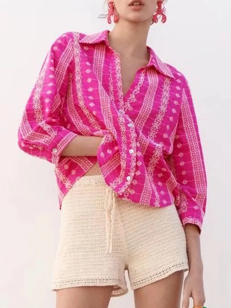 Kumsvag 2022 Summer Women Shirts Blouses Tops Casual Loose Floral Embroidery Hollow Out Female Street Top Smock Clothing Blusas
Kumsvag 2022 Summer Women Shirts Blouses Tops Casual Loose Floral Embroidery Hollow Out Female Street Top Smock Clothing Blusas
