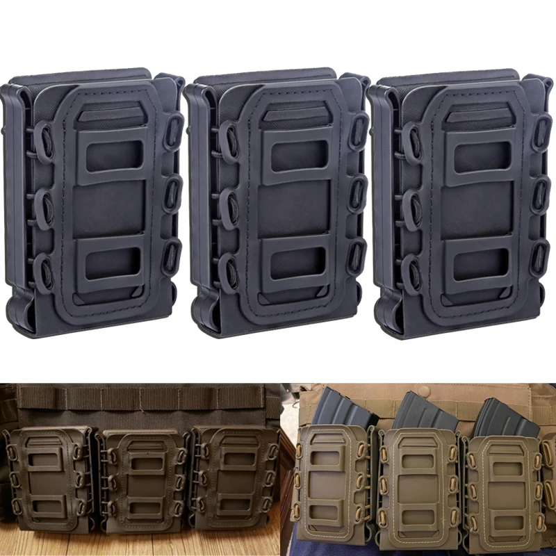 3Pcs Tactical Fast Mag TPR Flexible Molle Magazine Pouch Carrier for Ar15 M4 5.56/7.62 Mag Pouch Rifle Pistol Magazine Holder
3Pcs Tactical Fast Mag TPR Flexible Molle Magazine Pouch Carrier for Ar15 M4 5.56/7.62 Mag Pouch Rifle Pistol Magazine Holder