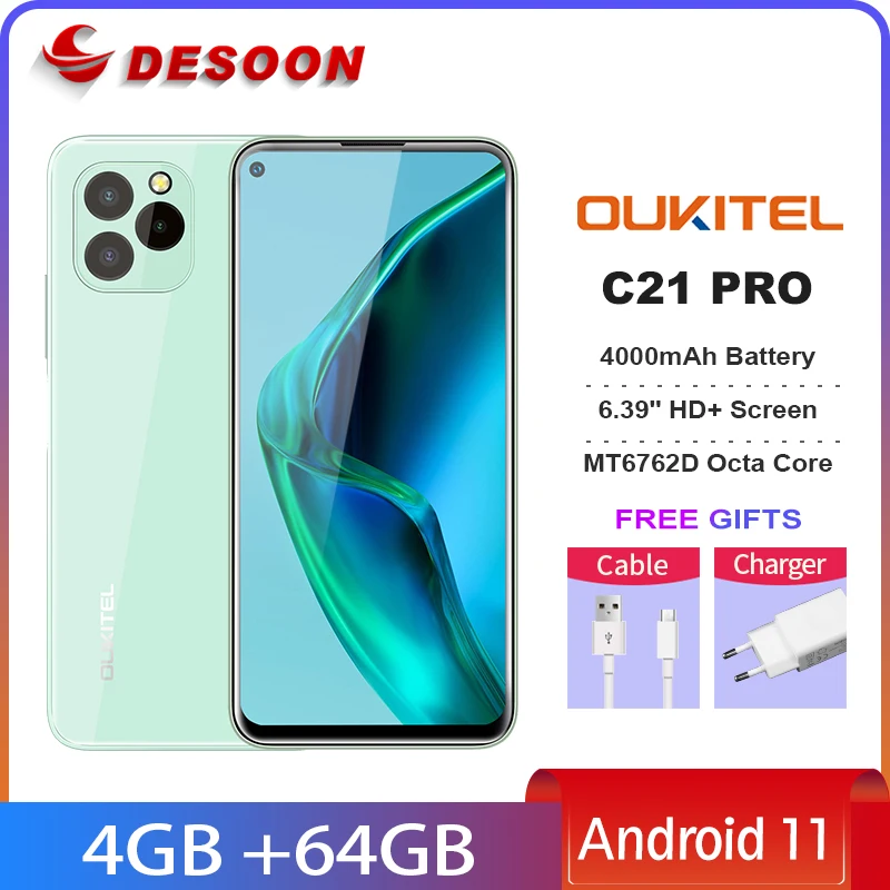 

OUKITEL C21/C21 Pro смартфон с 5,5-дюймовым дисплеем, восьмиядерным процессором Helio P60, ОЗУ 4 Гб, ПЗУ 64 ГБ, 20 МП, 6,4 мАч