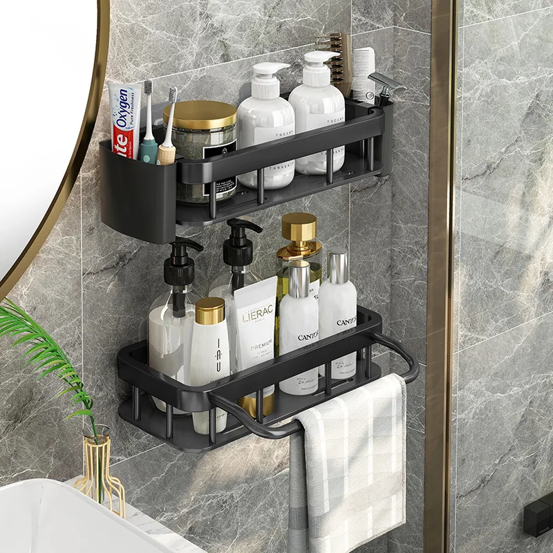 Wall-Mounted Kitchen Storage Shelf Seasoning Chopsticks Rack Bathroom Shelves Shampoo Holder Organizer Bathroom Accessories
Wall-Mounted Kitchen Storage Shelf Seasoning Chopsticks Rack Bathroom Shelves Shampoo Holder Organizer Bathroom Accessories