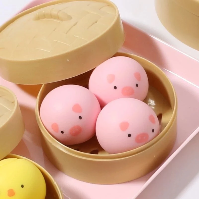 Pig Ball Fidget Toys Kids Its Pressure Ball Sensory Stress Relief Chick Steamed Stuffed Bun Balls Squeeze Toy
Pig Ball Fidget Toys Kids Its Pressure Ball Sensory Stress Relief Chick Steamed Stuffed Bun Balls Squeeze Toy