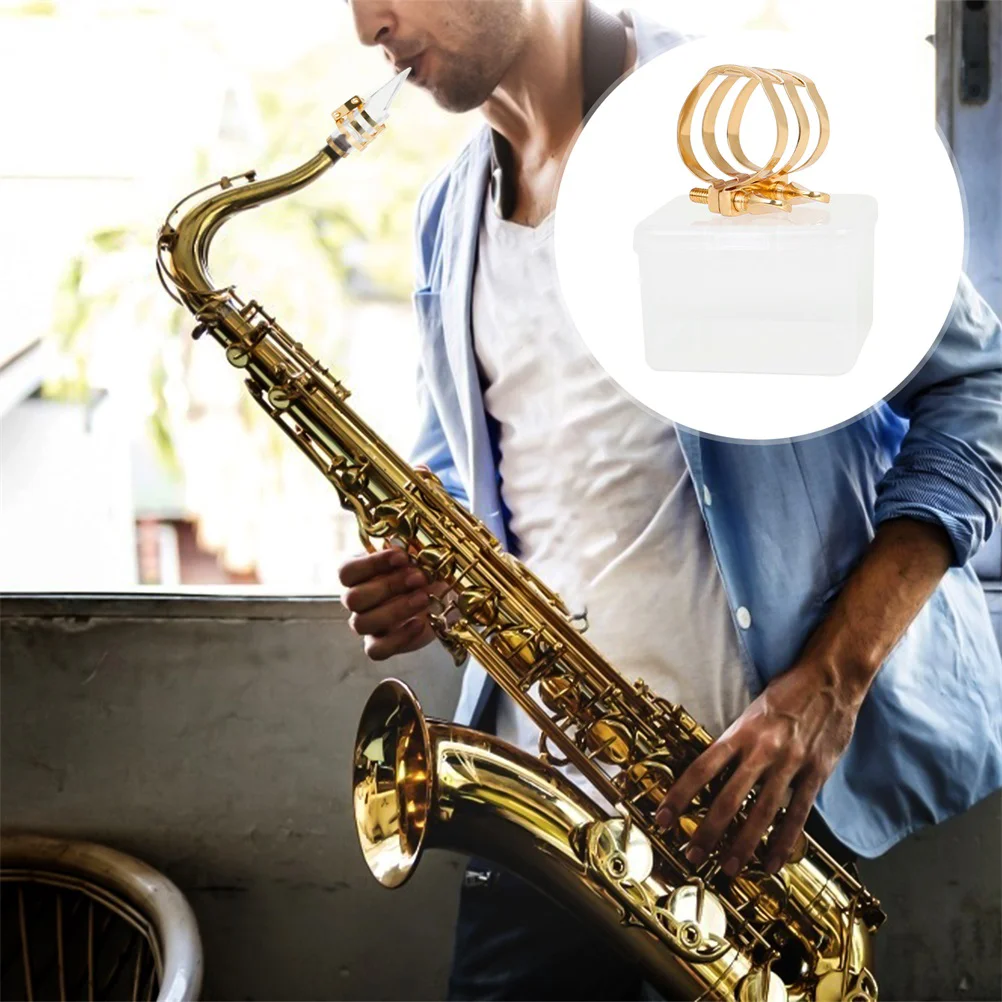 1Set Saxophone Mouthpiece Ligature Clip Saxophone Reed Clip Alto Saxophone Clip 
1Set Saxophone Mouthpiece Ligature Clip Saxophone Reed Clip Alto Saxophone Clip