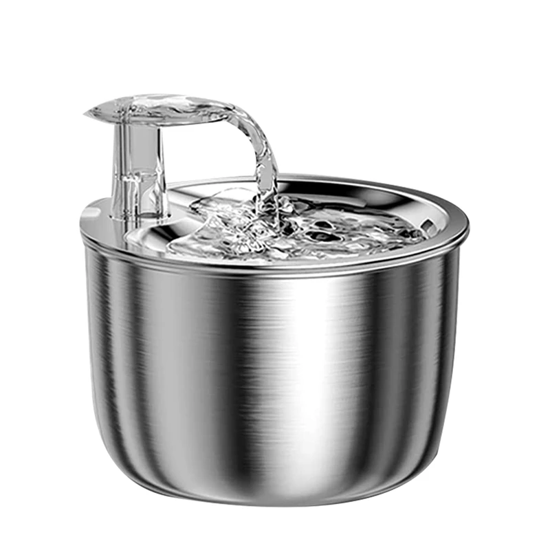 67Oz/2L Pet Water Fountain Dog Fountain Stainless Steel For Cats, Dogs, Multiple Pets
67Oz/2L Pet Water Fountain Dog Fountain Stainless Steel For Cats, Dogs, Multiple Pets