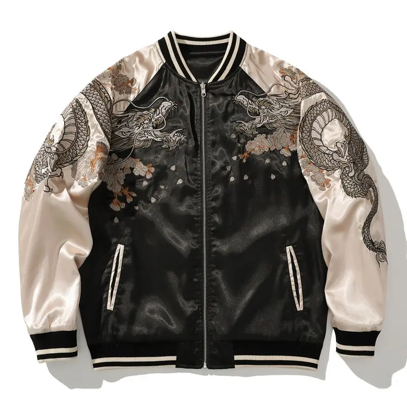 Uniform Couple Casual Dragon Spring Contrast Animal Clothes Jacket Autumn Men's Color Baseball Embroidered And Embroidered
Uniform Couple Casual Dragon Spring Contrast Animal Clothes Jacket Autumn Men's Color Baseball Embroidered And Embroidered