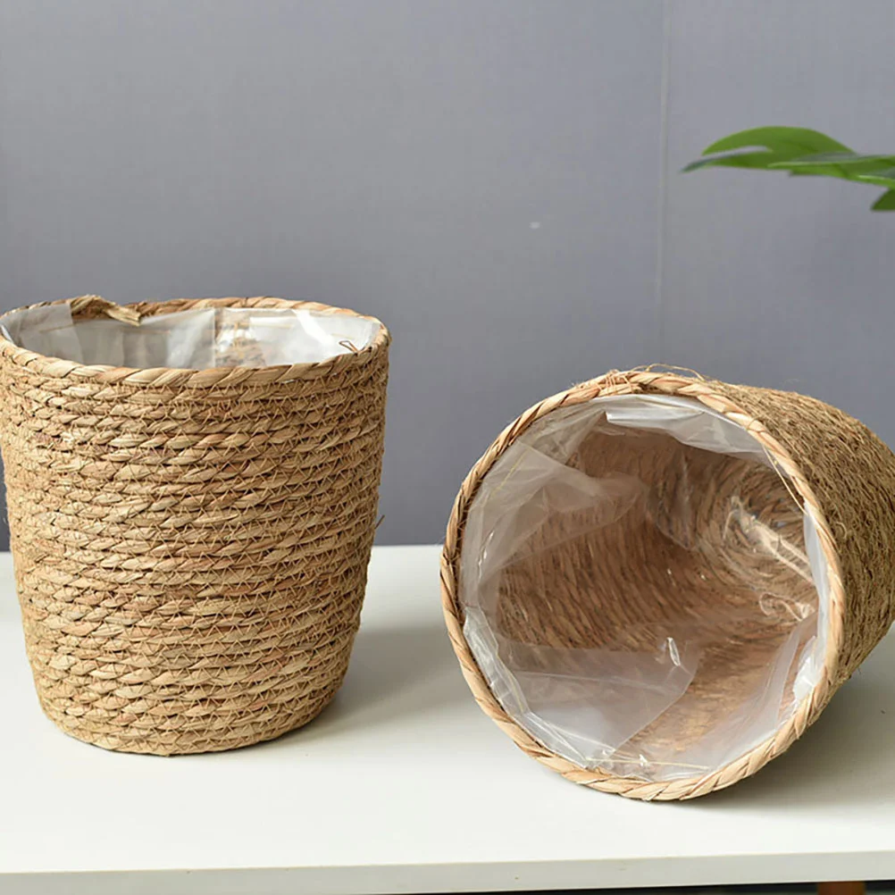 Fruit and Vegetable Basket Flower Pot Woven Storage Baskets Plant Nursery with Liner
Fruit and Vegetable Basket Flower Pot Woven Storage Baskets Plant Nursery with Liner