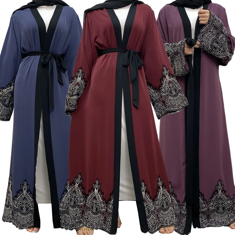 

Abayas For Women Kimono New Arrival Hot Sale Open Abayas Muslim Arab Hijab Indian Ethnic Islamic Fashion Elegant Ladies Clothing