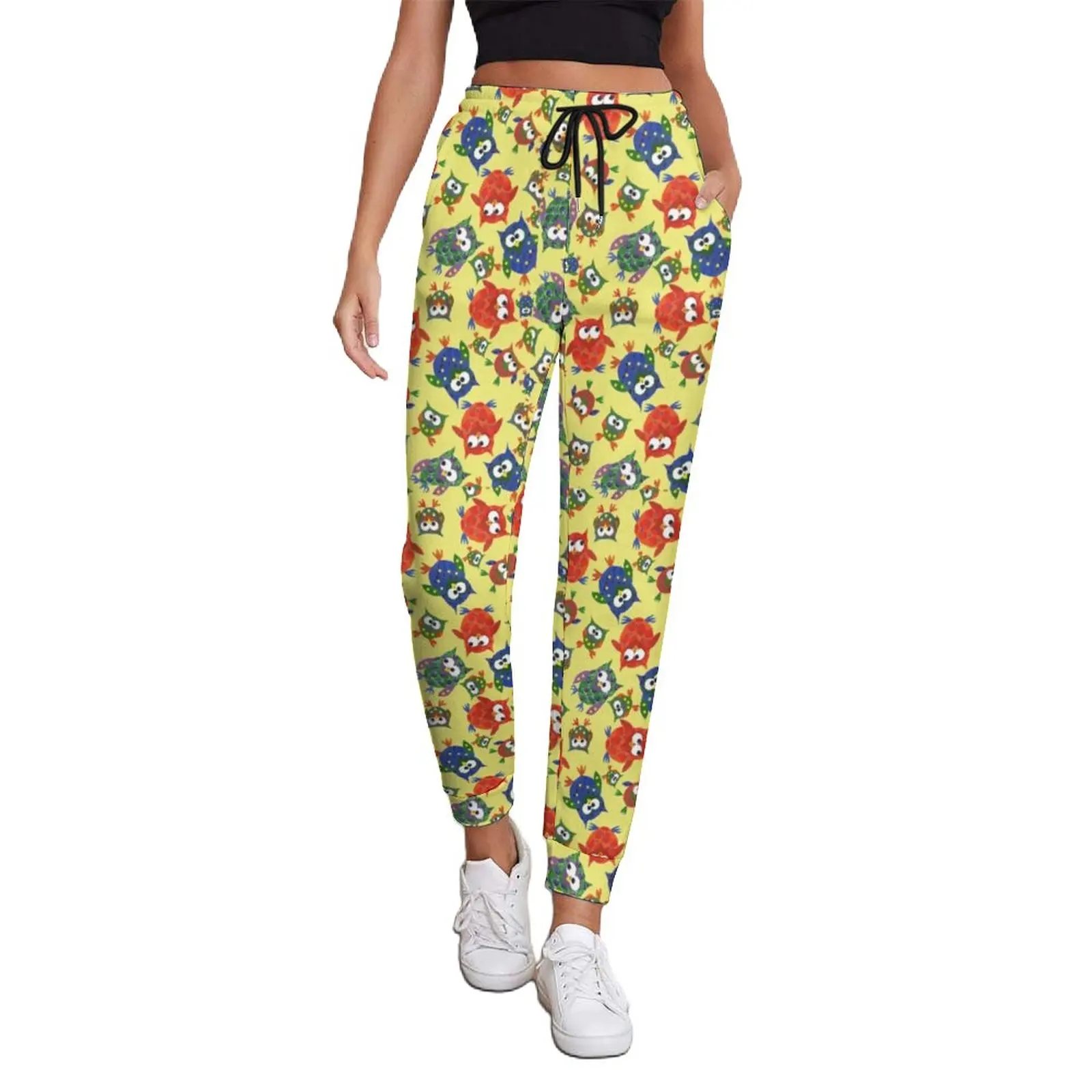 Colorful Owl Print Jogger Pants Spring Cute Quirky Birds Kawaii Sweatpants Women Y2K Custom Trousers Big Size 2XL
Colorful Owl Print Jogger Pants Spring Cute Quirky Birds Kawaii Sweatpants Women Y2K Custom Trousers Big Size 2XL