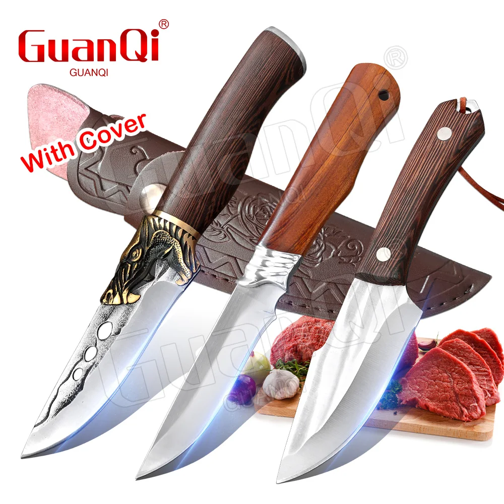 

Forged Boning Knife Pig Beef Sheep Cutting Fishing Meat Cleaver Hunting Knife Wood Handle Sharp Butcher Knife For Kitchen