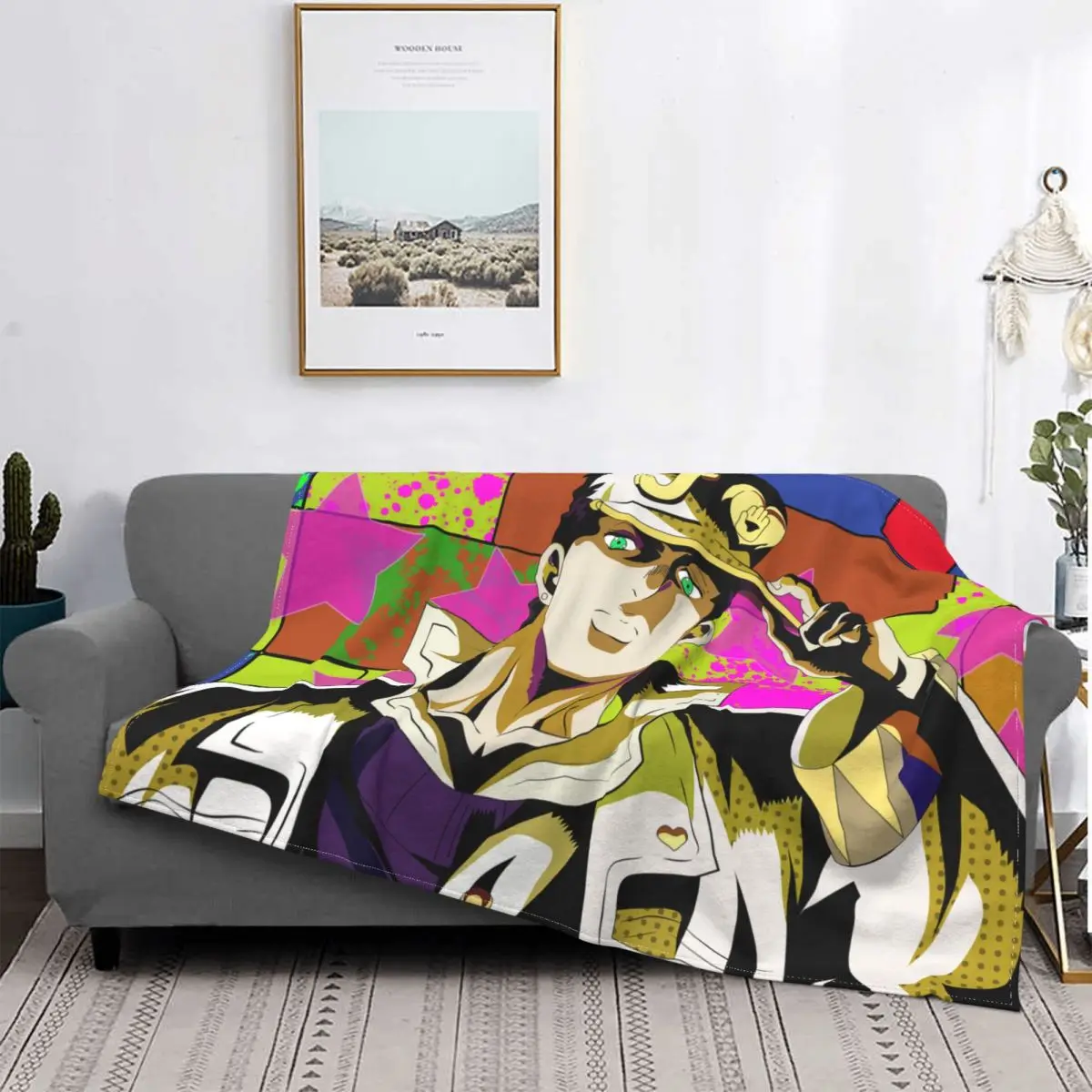 Kujo Jotaro Anime Flannel Throw Blankets Jojo's Bizarre Adventure Blankets for Bed Bedroom Warm Quilt 09
Kujo Jotaro Anime Flannel Throw Blankets Jojo's Bizarre Adventure Blankets for Bed Bedroom Warm Quilt 09