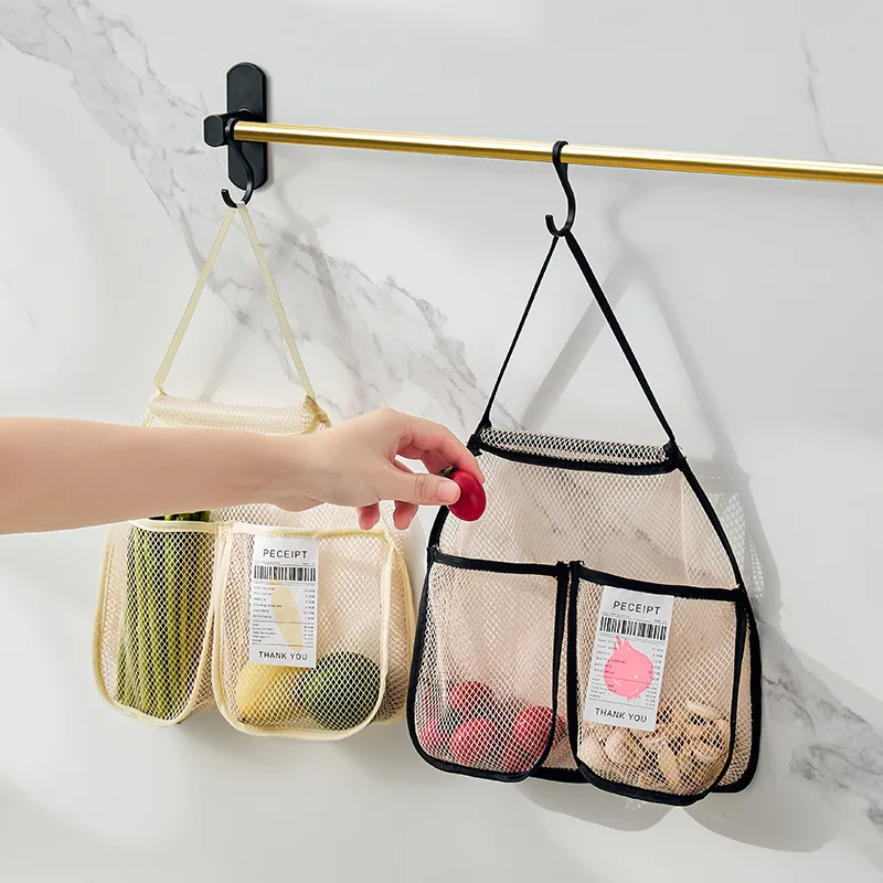 Kitchen Reusable Kitchen Hanging Mesh Bag Home Fruit and Vegetable Storage Net Bag for Ginger Garlic Potatoes Onions Storage Bag
Kitchen Reusable Kitchen Hanging Mesh Bag Home Fruit and Vegetable Storage Net Bag for Ginger Garlic Potatoes Onions Storage Bag