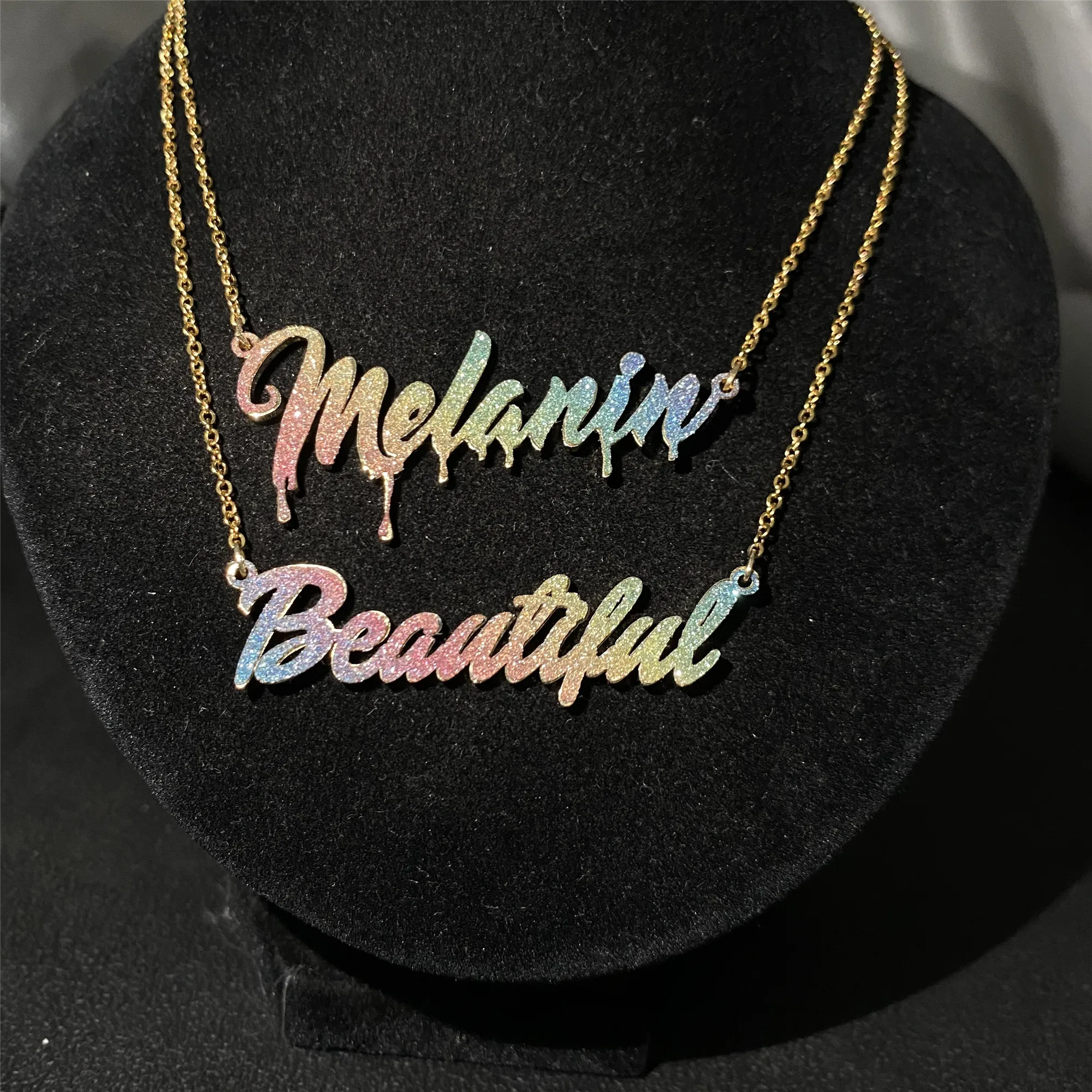 Custom Name Necklace Stainless Steel Colorful Nameplate Necklaces Personalized Letter Choker Necklaces For Women Girls Mother
Custom Name Necklace Stainless Steel Colorful Nameplate Necklaces Personalized Letter Choker Necklaces For Women Girls Mother