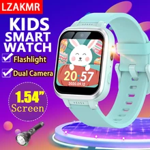 Children Smart Watch NEW flash light Y90 No Disurbing in Class Dual Camera 1.54