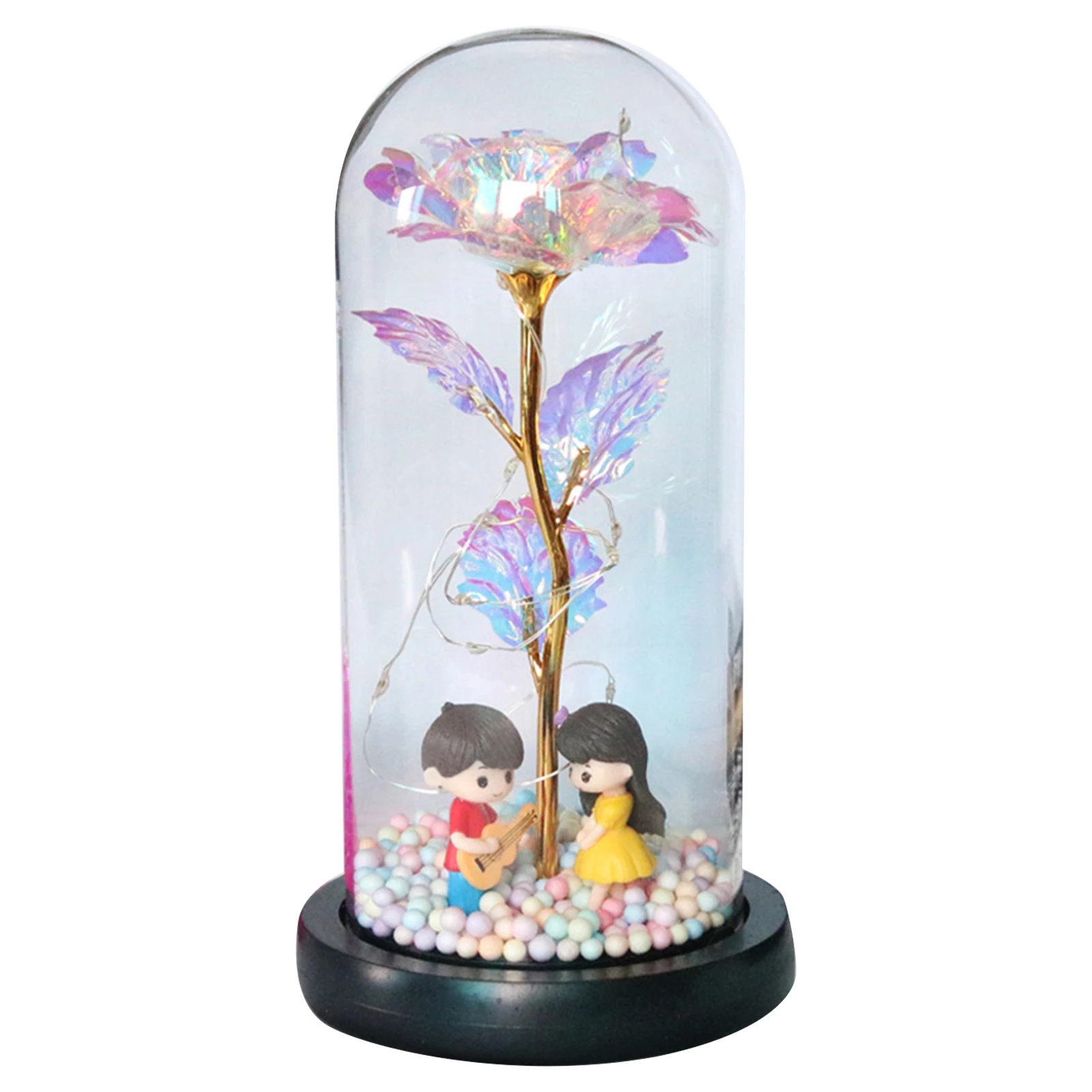 Eternal Rose in Glass Dome with Colorful String Lights Enchanted Rose Light Home Decor Wedding Valentine's Gift eternal
Eternal Rose in Glass Dome with Colorful String Lights Enchanted Rose Light Home Decor Wedding Valentine's Gift eternal