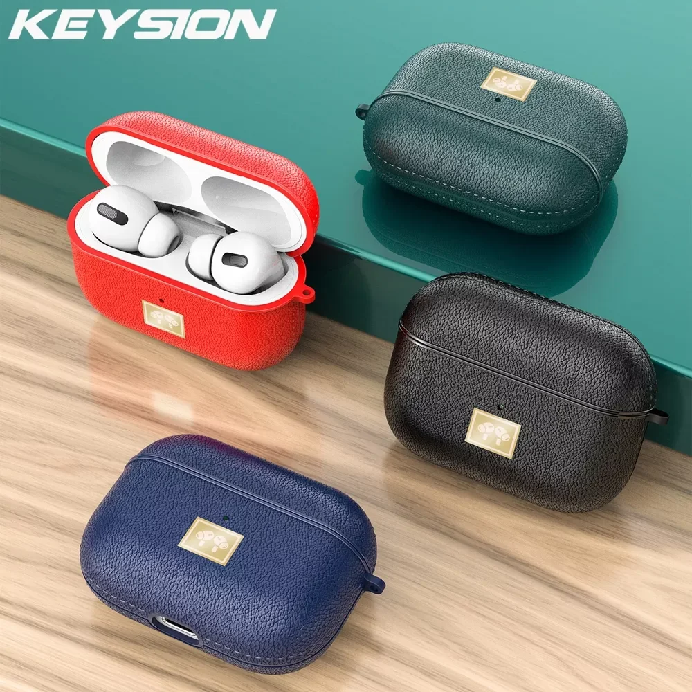 KEYSION Shockproof Case for Airpods 3 leather texture soft silicone with Anti-lost Buckle Earphone cover for AirPods 3 2021 New
KEYSION Shockproof Case for Airpods 3 leather texture soft silicone with Anti-lost Buckle Earphone cover for AirPods 3 2021 New