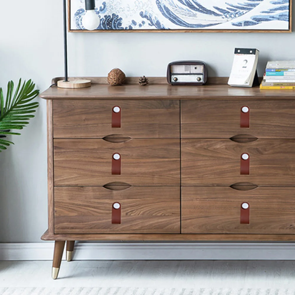 High-quality Leather Drawer Pulls 3Pcs Leather Pulls Cupboard Drawer Desk Cabinet Dirt-resistant For Drawers Handle Door
High-quality Leather Drawer Pulls 3Pcs Leather Pulls Cupboard Drawer Desk Cabinet Dirt-resistant For Drawers Handle Door