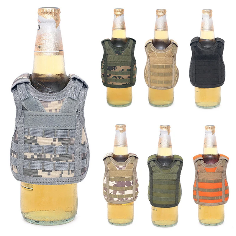 Mini Vest Tactical Christmas Beer Bottle Beer Vest Cover Military Personal Bottle Drink Set Shoulder Straps Adjustable
Mini Vest Tactical Christmas Beer Bottle Beer Vest Cover Military Personal Bottle Drink Set Shoulder Straps Adjustable