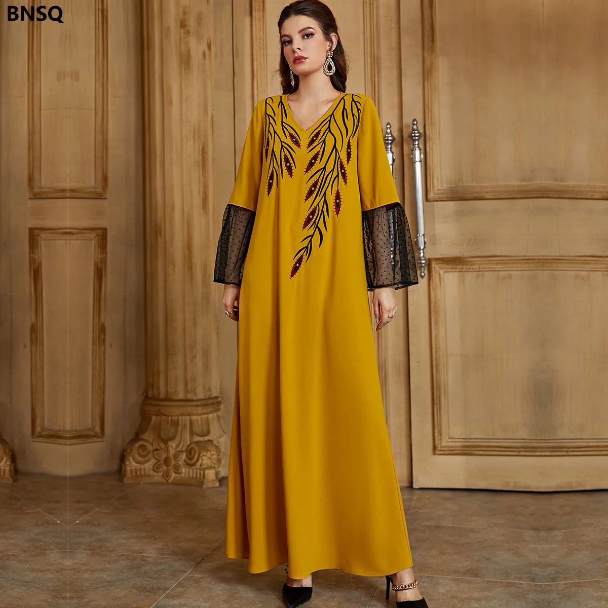 Ramadan Eid Mubarak Abaya Print Dress Embridery Muslim Arabic Hijab Long Kaftans Vestidos Women Robe Djellaba Femme Islam Prayer
Ramadan Eid Mubarak Abaya Print Dress Embridery Muslim Arabic Hijab Long Kaftans Vestidos Women Robe Djellaba Femme Islam Prayer