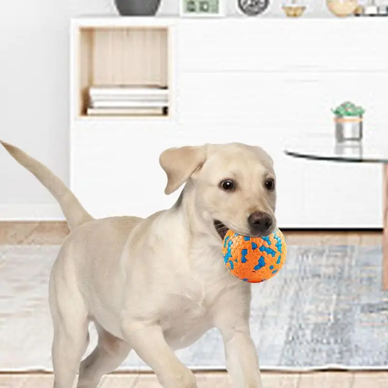 

Dog Toy Ball Interactive Fetch Toy For Chewing High Elastic Teething Ball Bouncy Foam Pet Toys For Small Medium Large Dogs Cats