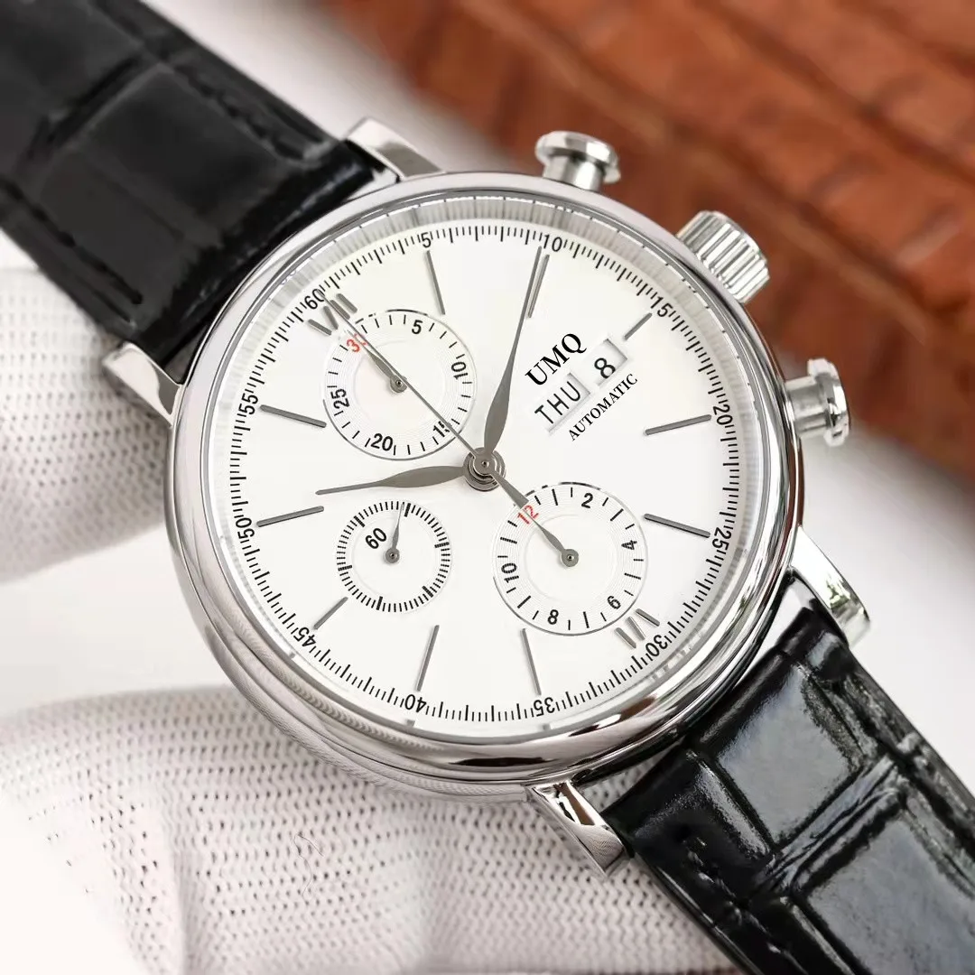 Mens Automatic Mechanical Full Function Chronograph Running Seconds 42mm Diameter 316 Stainless Steel Case Premium Men's AAA Wat
Mens Automatic Mechanical Full Function Chronograph Running Seconds 42mm Diameter 316 Stainless Steel Case Premium Men's AAA Wat
