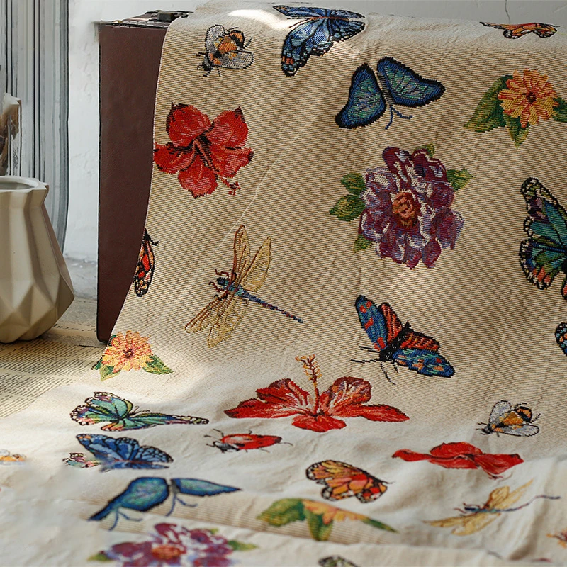 Dragonfly Butterfly Pattern Yarn Dyed Thick Jacquard Fabric Sofa Pillow Case Bag Suit Making Fabric 50cmx150cm
Dragonfly Butterfly Pattern Yarn Dyed Thick Jacquard Fabric Sofa Pillow Case Bag Suit Making Fabric 50cmx150cm