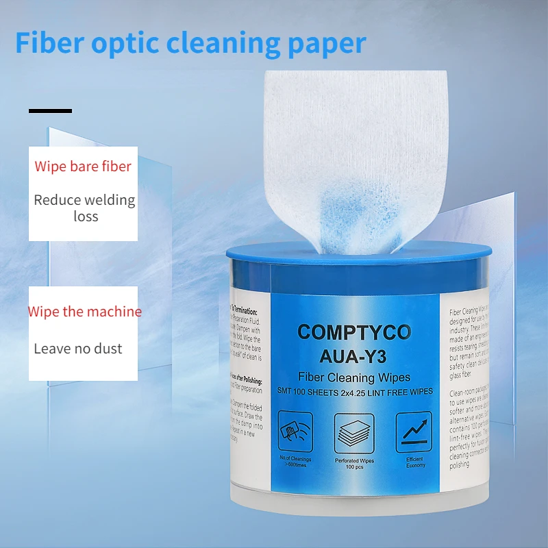 Fiber Cleaning Wipes Platform Dustfree Paper Fiber Optic Low-lint Wipes Optical Fiber Clean Paper FTTH Tools
Fiber Cleaning Wipes Platform Dustfree Paper Fiber Optic Low-lint Wipes Optical Fiber Clean Paper FTTH Tools