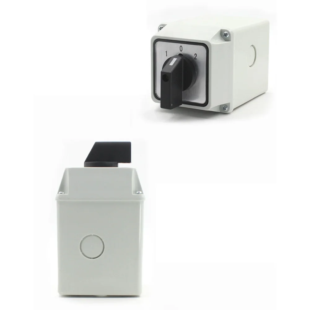 Transfer Switch Changeover Switch 25A 3 Position 380V Enclosed IP65 LW26-25 Rotary Cam 12 Terminals 1PC Workshop
Transfer Switch Changeover Switch 25A 3 Position 380V Enclosed IP65 LW26-25 Rotary Cam 12 Terminals 1PC Workshop