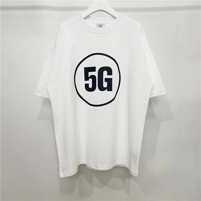 White Vetements 5G Logo Fashion T-shirt Men 1:1 Best Quality Vetements Women Vintage T Shirt Loose Tees VTM Short Sleeve
White Vetements 5G Logo Fashion T-shirt Men 1:1 Best Quality Vetements Women Vintage T Shirt Loose Tees VTM Short Sleeve