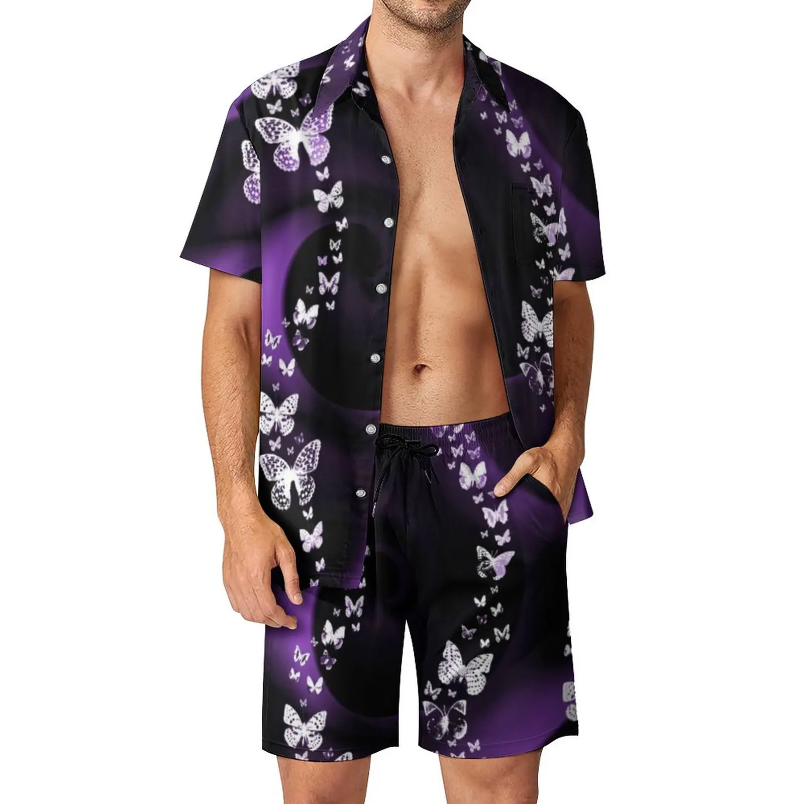 Purple Butterfly Swirl Men Sets Magical Animal Print Casual Shirt Set Trending Outdoor Shorts Summer Suit 2 Piece Plus Size 3XL
Purple Butterfly Swirl Men Sets Magical Animal Print Casual Shirt Set Trending Outdoor Shorts Summer Suit 2 Piece Plus Size 3XL