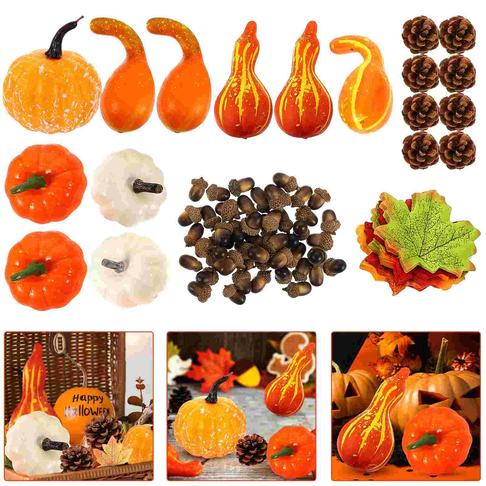 Fall Party Supplies Halloween Decor Artificial Pumpkins Decorations Autumn Model Fake Maple Leaves
Fall Party Supplies Halloween Decor Artificial Pumpkins Decorations Autumn Model Fake Maple Leaves