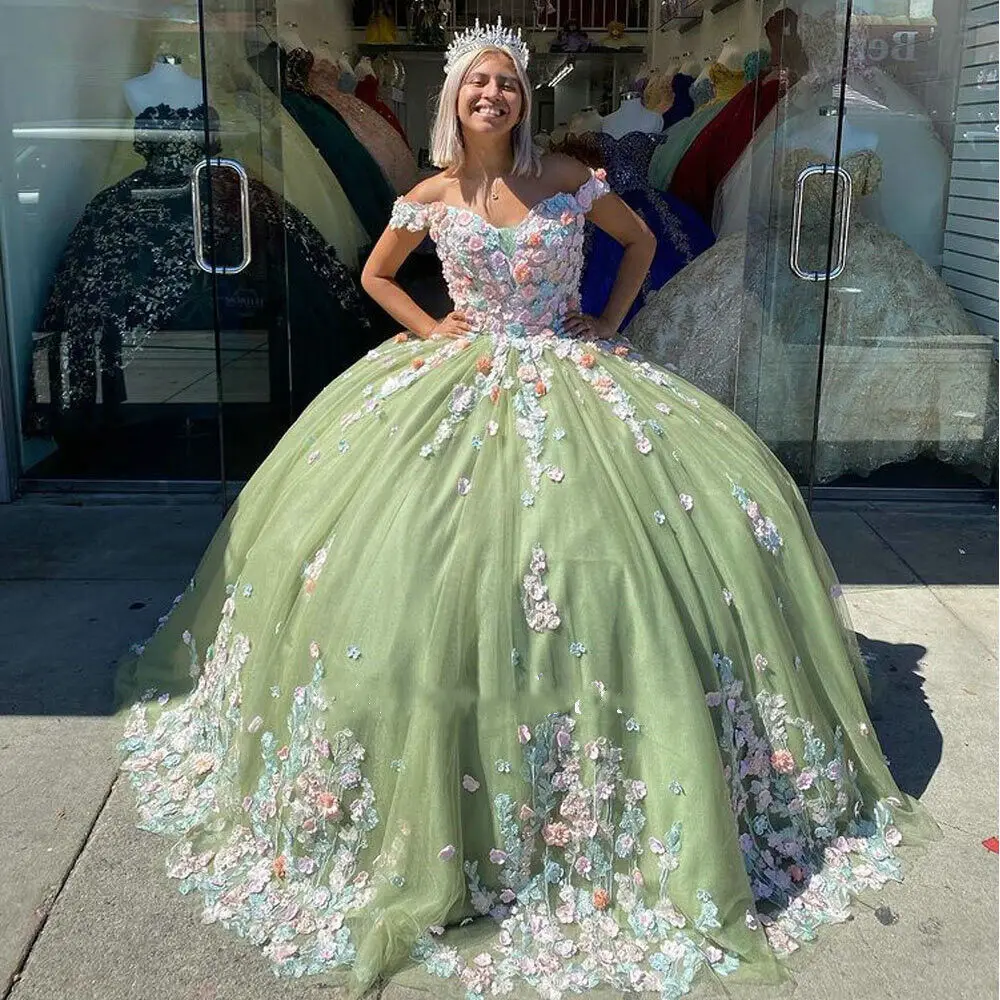 ANGELSBRIDEP шалфатное зеленое платье Quinceanera 3D Цветочный корсет с аппликацией искусственное бальное платье с открытыми плечами платье для 15 лет
ANGELSBRIDEP шалфатное зеленое платье Quinceanera 3D Цветочный корсет с аппликацией искусственное бальное платье с открытыми плечами платье для 15 лет