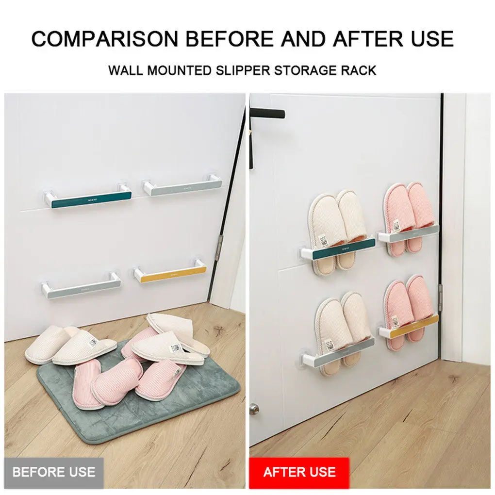Bathroom Slipper Rack Wall Mounted Shoes Hanger Organizer Towel Hanging Holder Storage Shelf 
Bathroom Slipper Rack Wall Mounted Shoes Hanger Organizer Towel Hanging Holder Storage Shelf