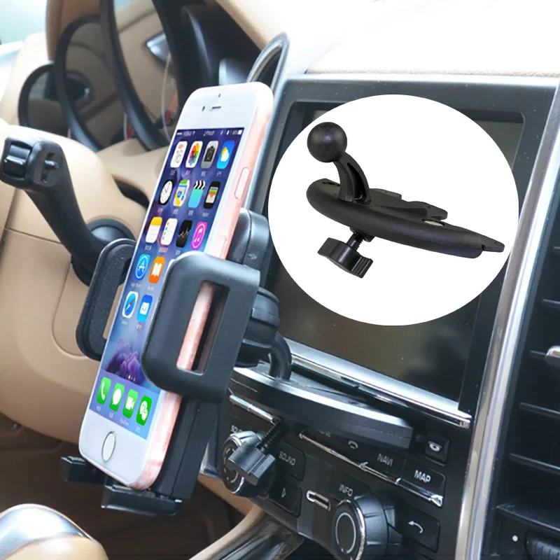 

Автомобильный держатель для CD слота, аксессуары, 17 мм, подставка с шариковой головкой для автомобильного CD слота, крепление для IPhone, Samsung, Xiaomi, GPS-кронштейнов