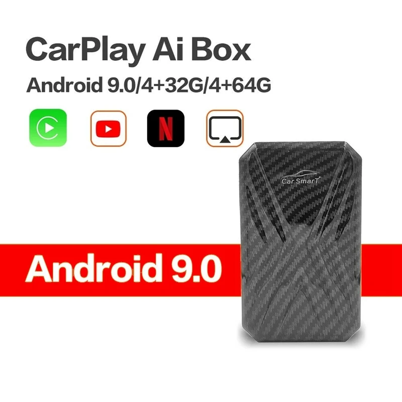 Android 9.0 Wireless Carplay Activator AI Box For Ford Mustang Mach-E Ecosport Escape Edge Auto Plug & Play
Android 9.0 Wireless Carplay Activator AI Box For Ford Mustang Mach-E Ecosport Escape Edge Auto Plug & Play