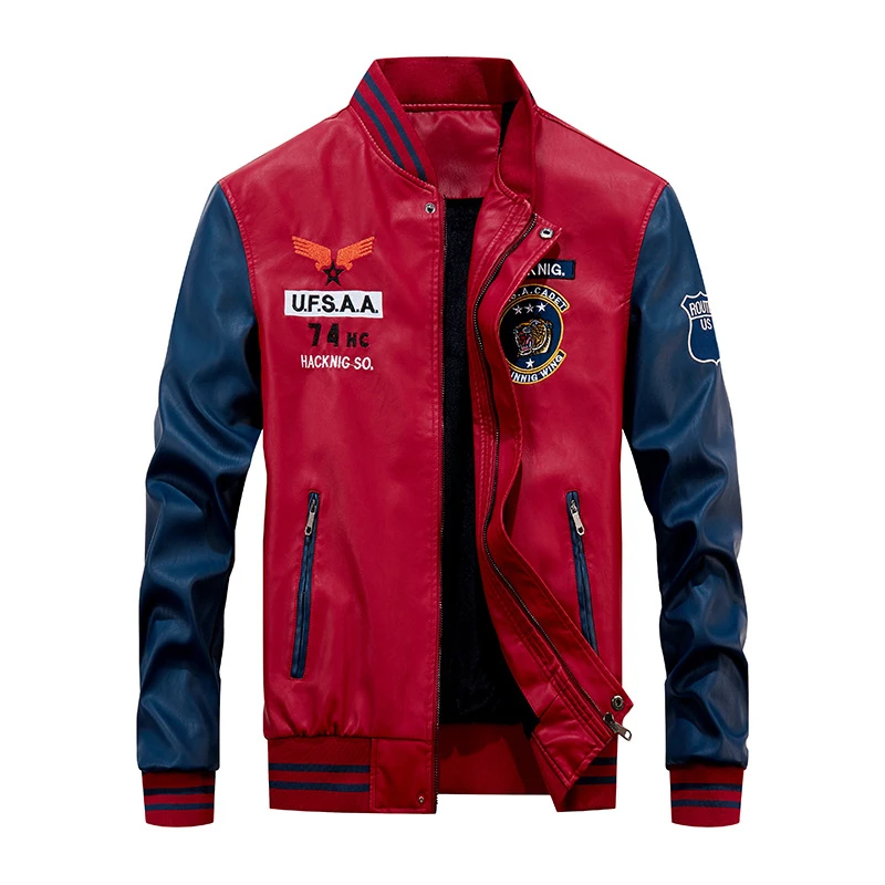 2022 Patchwork Casual Baseball Uniform Jacket PU Jacket Male Large Size Male Jacket Street Clothing M-4XL Winter Leather Jacket
2022 Patchwork Casual Baseball Uniform Jacket PU Jacket Male Large Size Male Jacket Street Clothing M-4XL Winter Leather Jacket