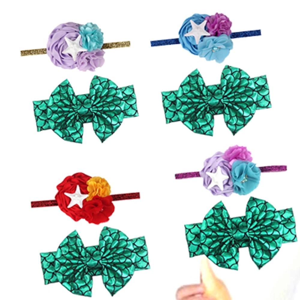 2Pcs Baby Hair Bow Headband For Girl Metallic Hairbow Children Stage Performance Accessories Cosplay Mermaid Starfish Headwear
2Pcs Baby Hair Bow Headband For Girl Metallic Hairbow Children Stage Performance Accessories Cosplay Mermaid Starfish Headwear