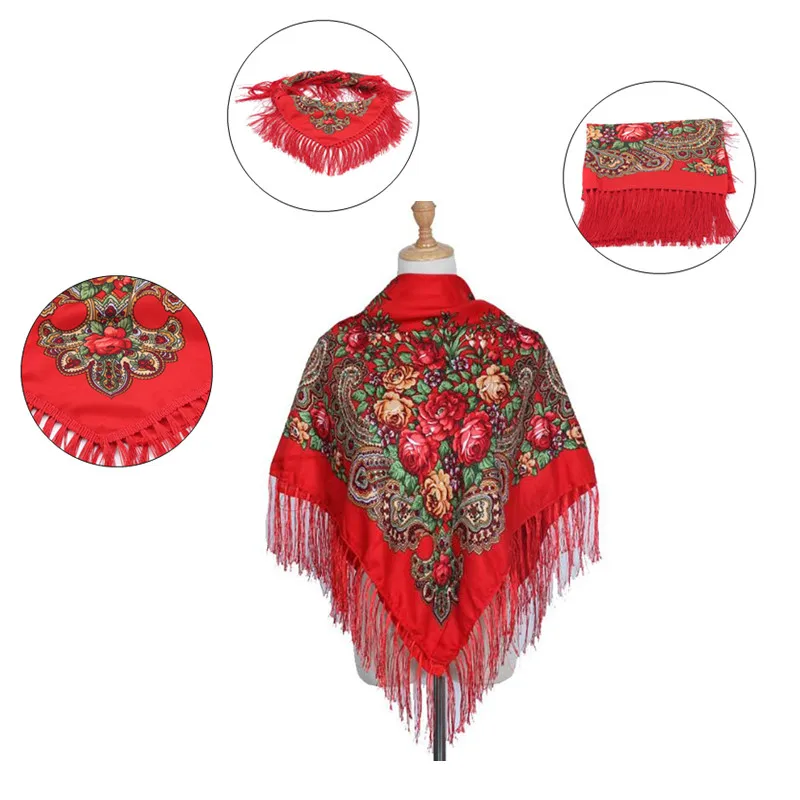 Retro Printed Scarf Winter Shawl Autumn And Winter Warm Cotton Russian Women'S Shawl Ethnic Style Tassel Scarf Shawl New
Retro Printed Scarf Winter Shawl Autumn And Winter Warm Cotton Russian Women'S Shawl Ethnic Style Tassel Scarf Shawl New