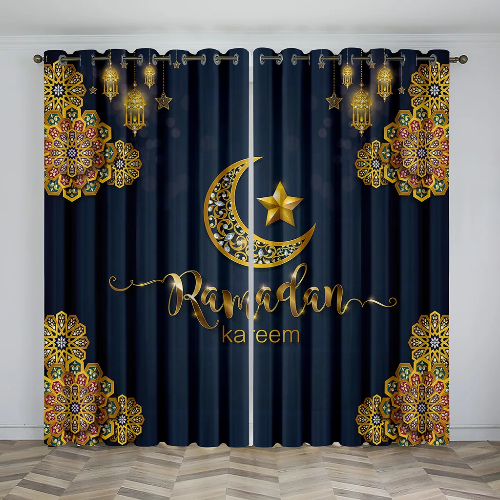 Luxury Muslim Ramadan Festival Shading Drapes Darkening Window Curtain Set for Living Room Bedroom Decor 2 Pieces Free Shiping
Luxury Muslim Ramadan Festival Shading Drapes Darkening Window Curtain Set for Living Room Bedroom Decor 2 Pieces Free Shiping