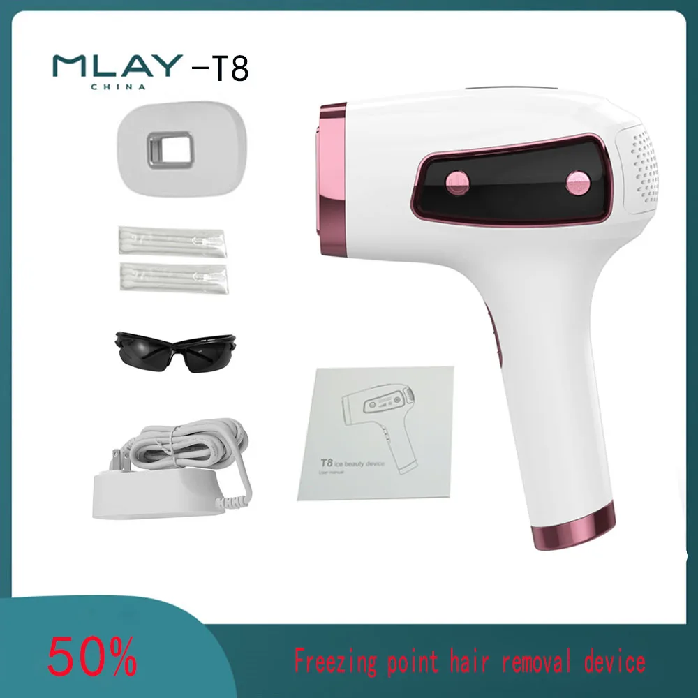 MLAY T8 Ice Feeling Painless Laser Hair Removal Home Machine Lens Can Use Pubic Facial Body IPL Epilator Depilador for Man Woman
MLAY T8 Ice Feeling Painless Laser Hair Removal Home Machine Lens Can Use Pubic Facial Body IPL Epilator Depilador for Man Woman