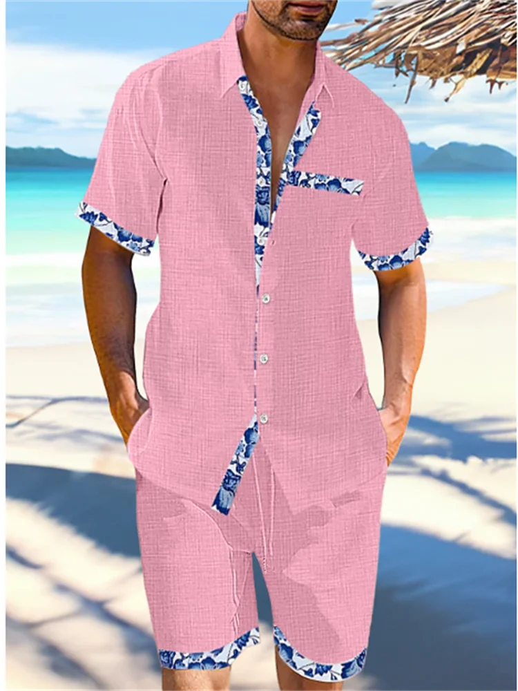 Fashion 2023 New Summer Linen Men's Hawaiian Suit Short Sleeve Button Shirt Beach Shorts Street Casual Men's Suit 2pcs S-5XL
Fashion 2023 New Summer Linen Men's Hawaiian Suit Short Sleeve Button Shirt Beach Shorts Street Casual Men's Suit 2pcs S-5XL