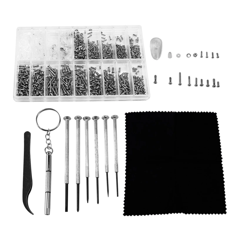 Eyeglass Repair Kit Sunglasses Repair Kit With Nose Pads Screws Screwdriver Tweezers For Watch Clock Spectacle Repair
Eyeglass Repair Kit Sunglasses Repair Kit With Nose Pads Screws Screwdriver Tweezers For Watch Clock Spectacle Repair